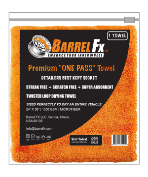 Ultimate "One Pass" Vehicle Drying Towel